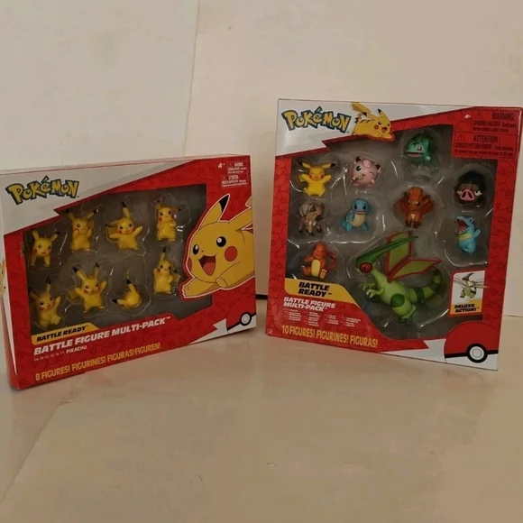 Pokémon Battle Ready Figure Lot of 2 Multi-Packs Jazwares 24 Figures New Sealed